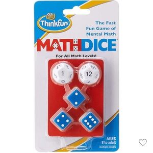 Think! Math Dice Game the fast fun game of mental math by thinkfun ages 8- adult